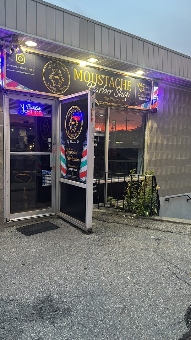 Inside Moustache Barbershop on Hyde Street, Stamford